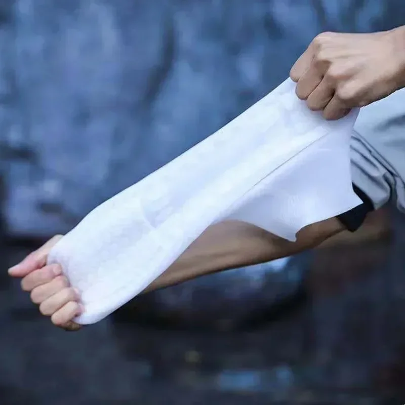 1 Pair Silicone WaterProof Shoe Covers Lip-resistant Rubber Rain Boot Rain Gear Overshoes Accessories for Outdoor Rainy Day