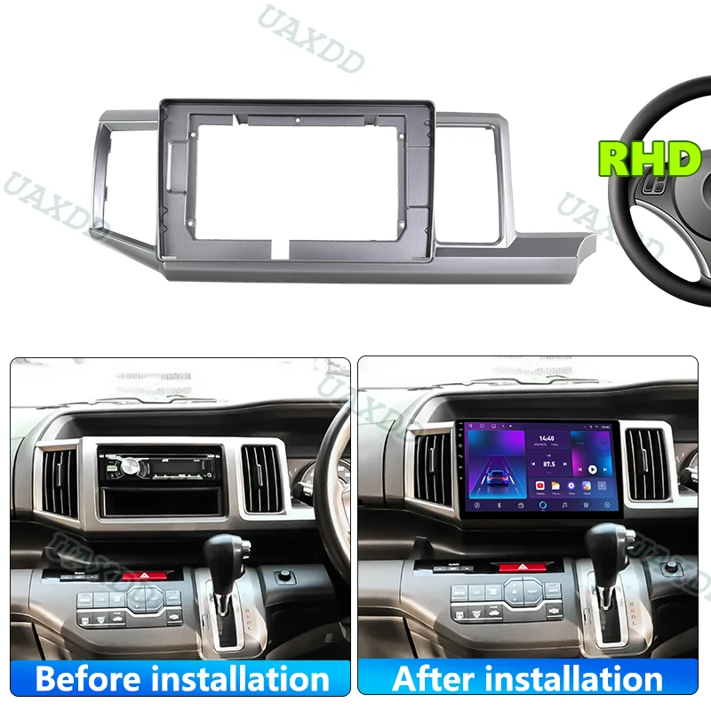 panneau navigation For 2009-2015 Honda Stepwgn 10.1INCH RHD Fascia voiture adaptateur montage audio cadre DVD automatique canbus