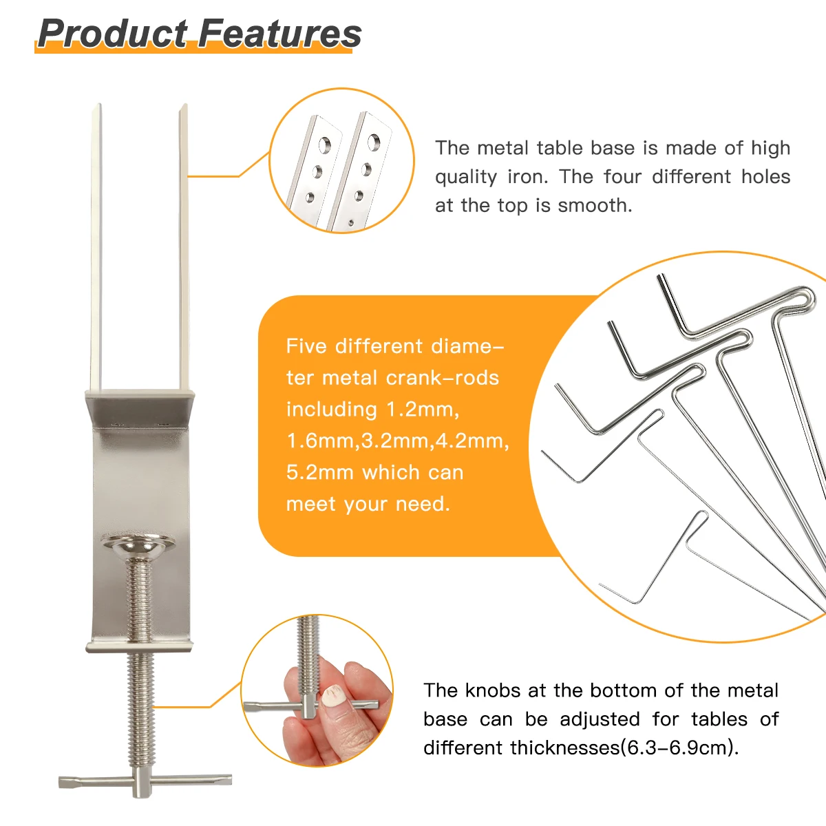 XUQIAN-Kit de bobinadora de alambre de lujo, 6 piezas, herramientas de fabricación de joyas, bobinadora de alta calidad, bobinado Gizmo para manualidades de joyería Diy