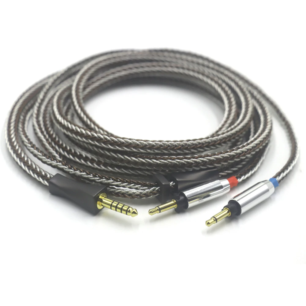 16 Core Single Crystal Copper + Pure Silver For Final SONOROUS IV VI VIII X Headphone Balance Cable 3.5/4.4mm Headset Wire