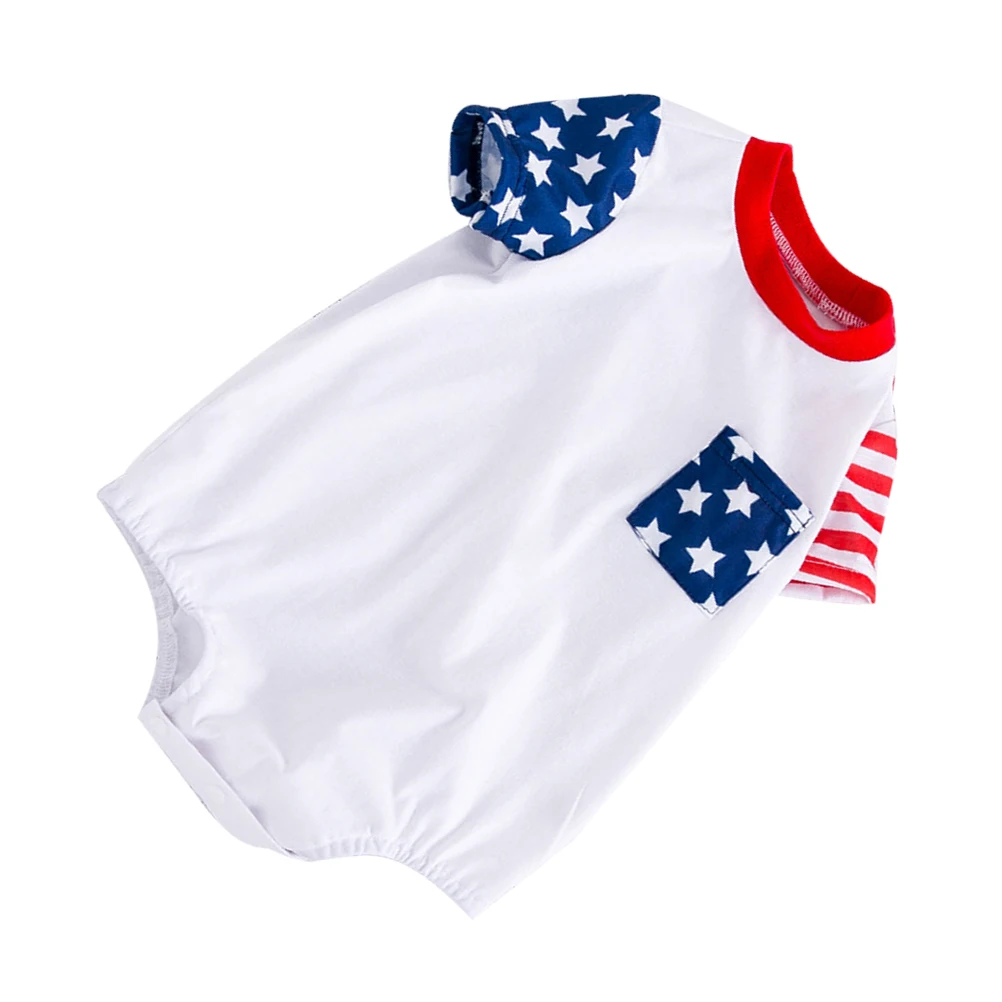 

Newborn Short Sleeve Romper Independence Day Baby Clothes Toddler Infant Outfit Gentleman Design Cartoon Festival