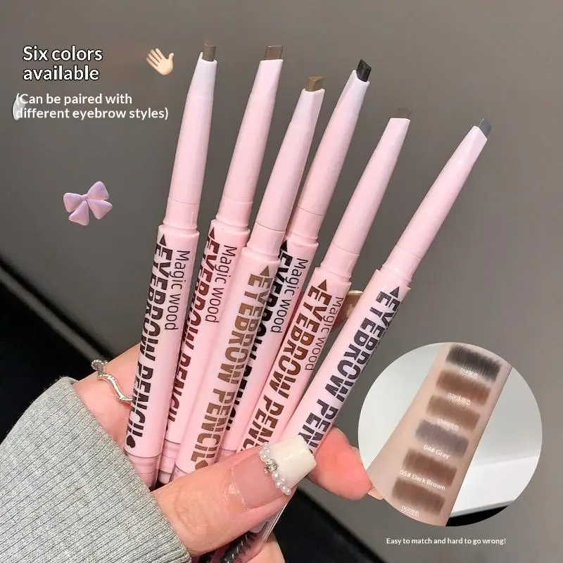1Pcs 2 In 1 Eyebrow Pencil And Tattoo Brush Waterproof Professional Cosmetic Makeup For Women Long Lasting Brow Pen Supply
