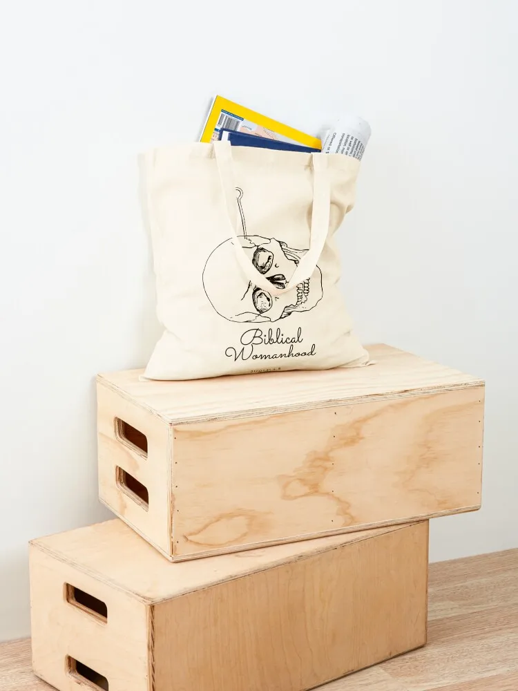 Biblical Womanhood Tote Bag Shopper canvas bags ecological bags Women's bags