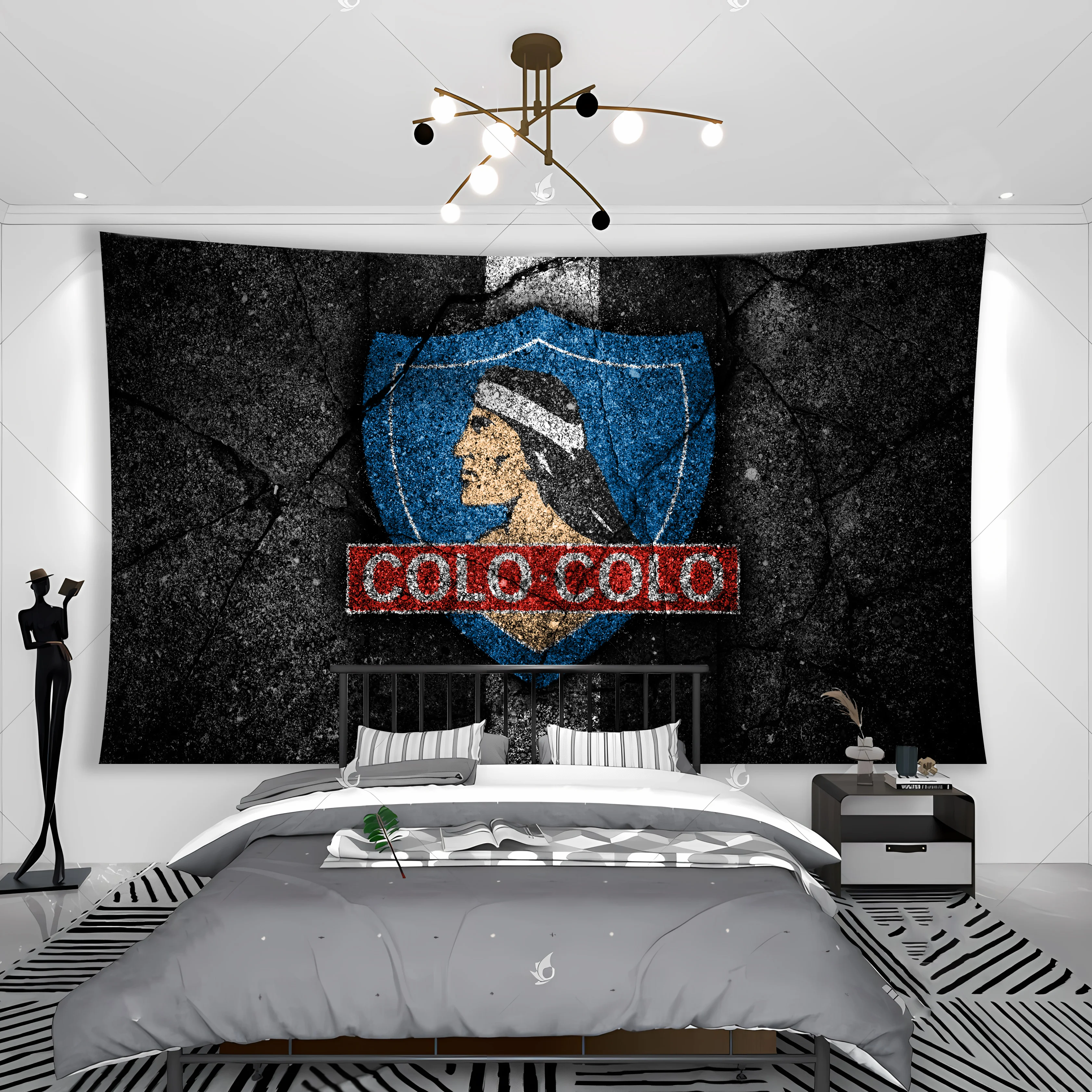 Chile Club Social Y Deportivo Colo-Colos Tapestry Banner Flag Garage Club Wall Hanging Decoration