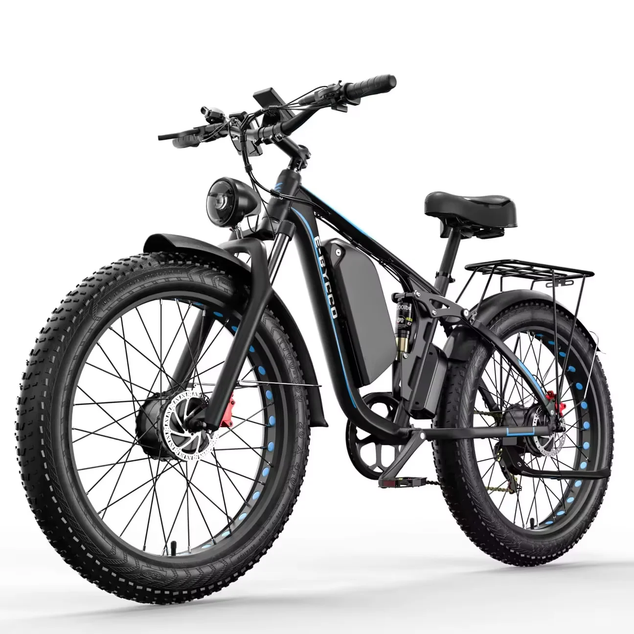 AliExpress Electric Bike 3000W Dual Motor 52V 23AH Removable Lithium Battery Hydraulic Brake 26*4.0 Inch Tire Adult Mountain Riding E-Bike