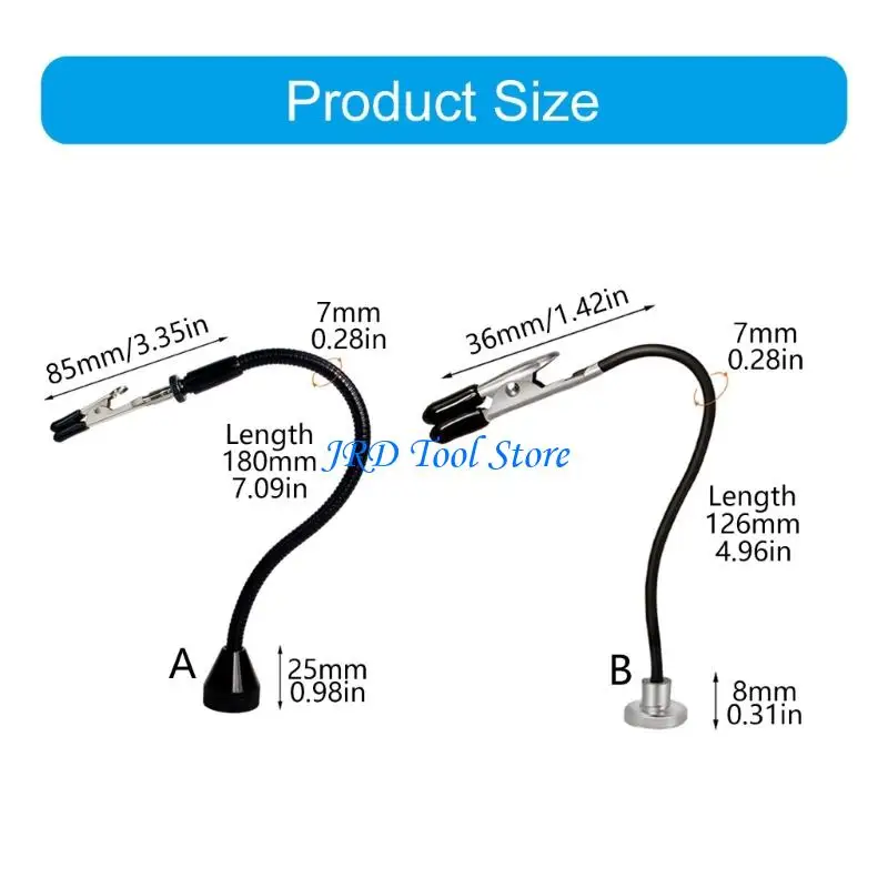 A2UD Multipurpose Welding Helper Flexible Arm Gooseneck Clips For Hobby Crafts