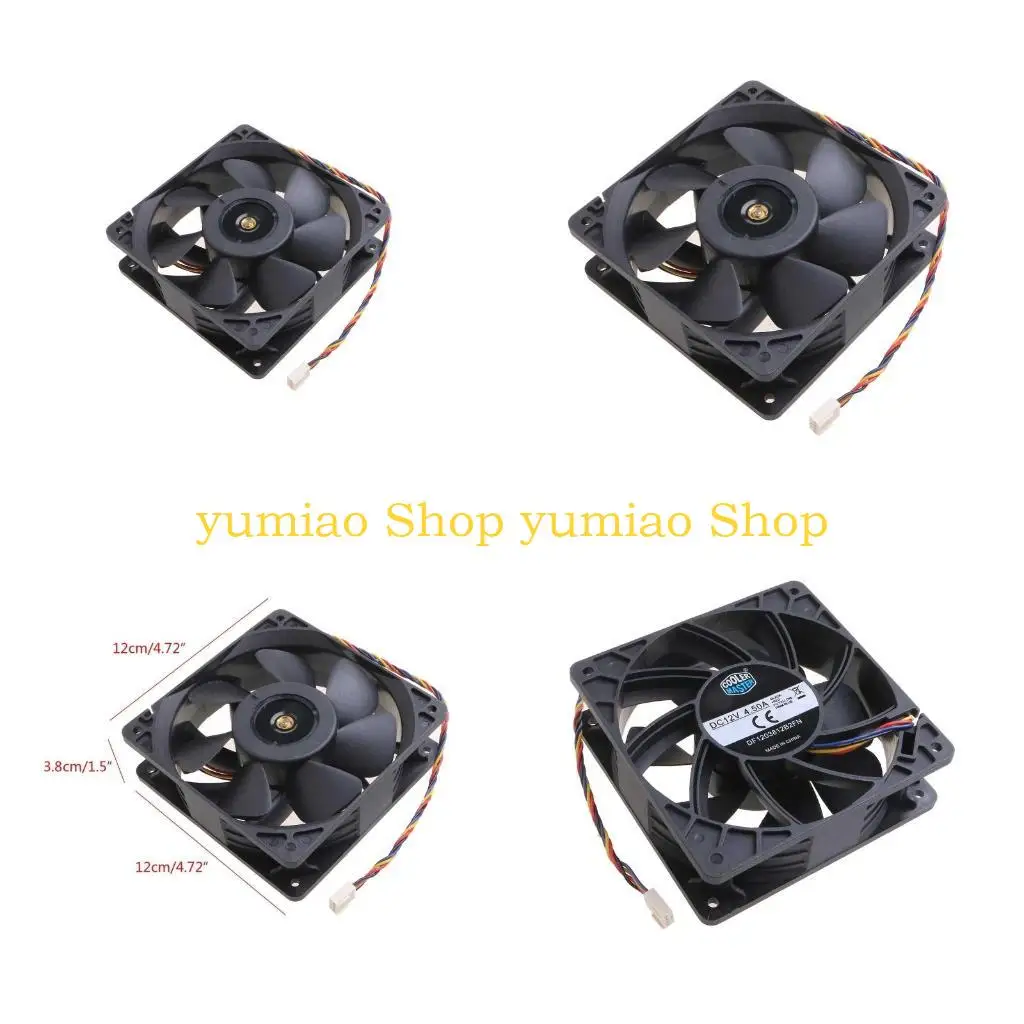 587B 12cm High Speed Cooling Fan 120mm DF1203812B2FN 7000RPM DC12V 4P CPU Cooler