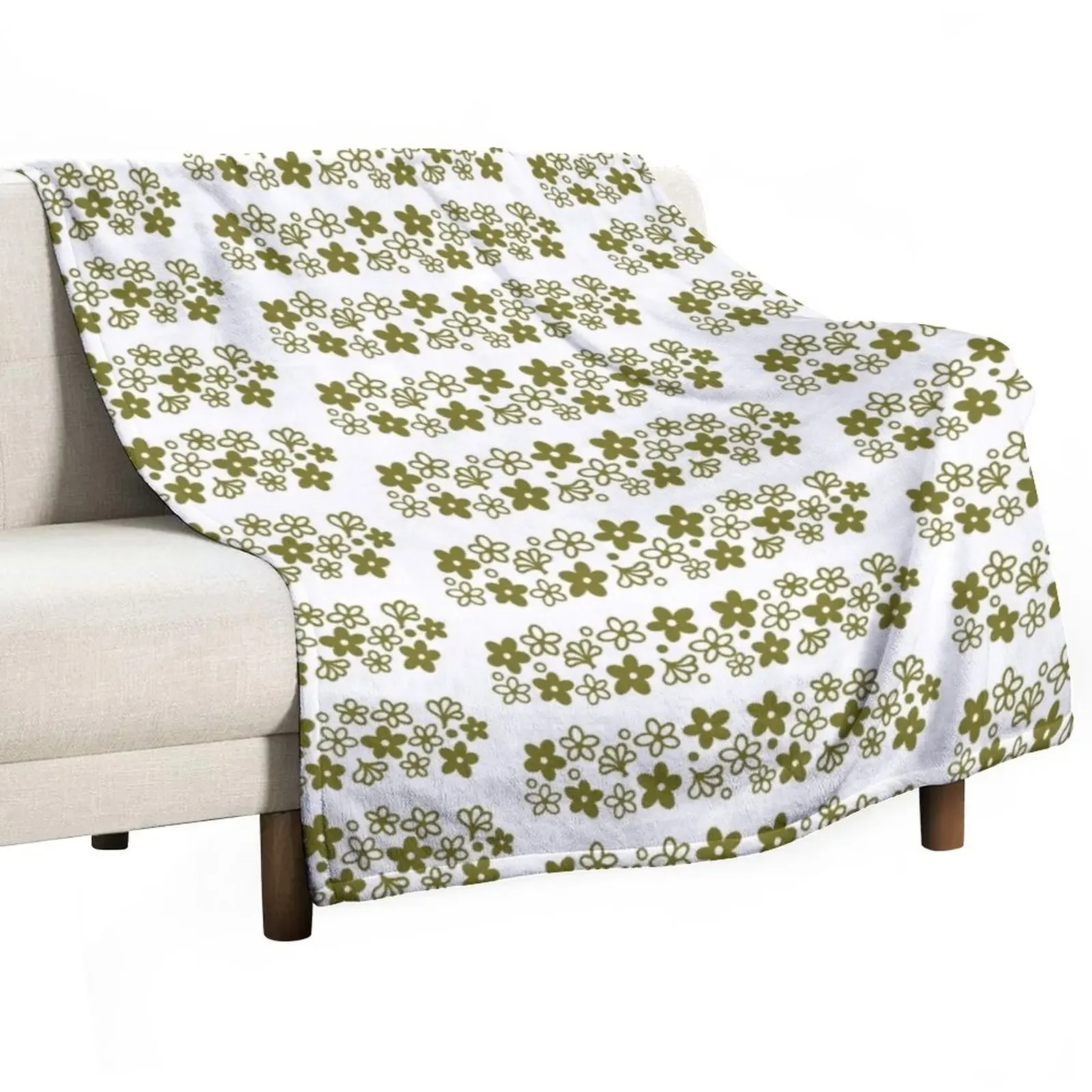 Vintage Pyrex Spring Blossom Design Green Throw Blanket Summer Blanket Blanket For Sofa