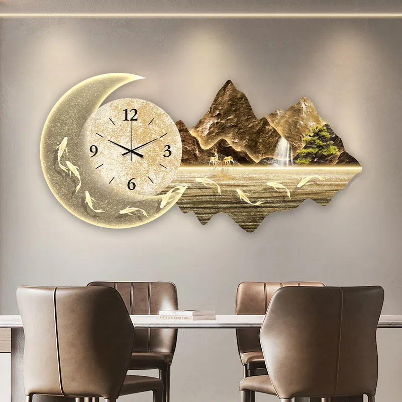 Upgrade Fashion Unique Wall Clock Nordic Style Luxury Aesthetic Digital Wall Clock Modern Horloge Murale Home Decor Items