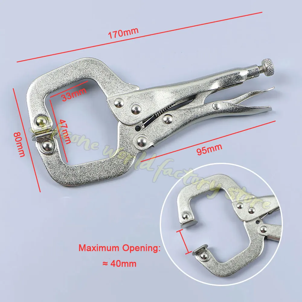 Silicone World 6Inch Multifunctiona Powerful Plier C-type Pliers Universal Pressure Pliers Clamp Welding Woodworking Fixing Tool