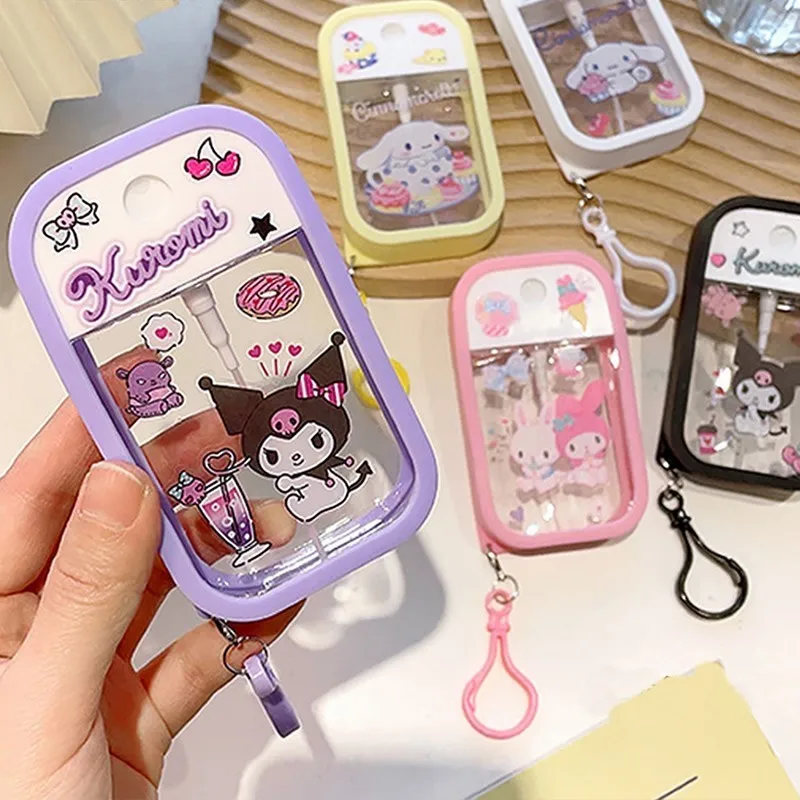 Anime Sanrio Travel Spray Bottle Refillable Melody Hello Kitty Perfume Bottle Cinnamoroll Kuromi Cartoon Alcohol Press Bottled