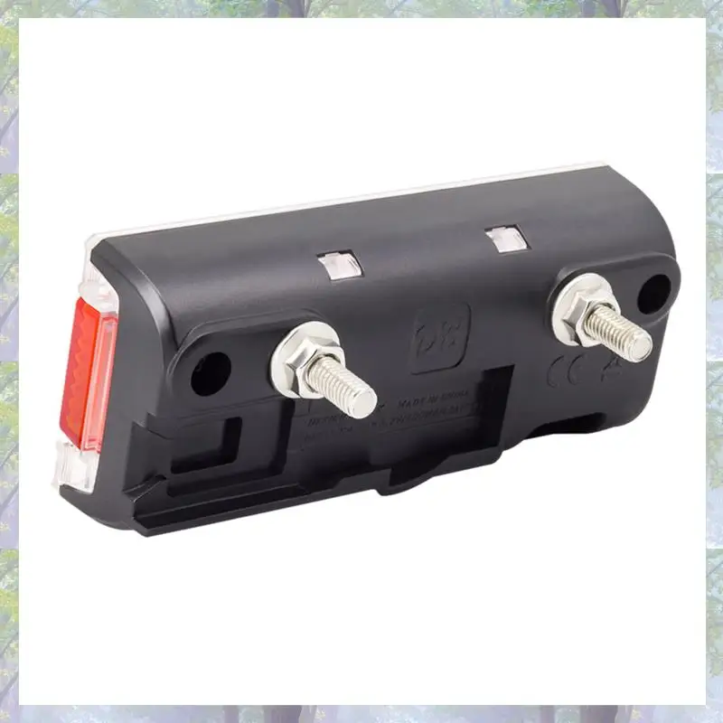 2X Bike Dynamo Rücklicht Mit Parkplatz Licht AC 6V 0,5 W LED Rücklicht Fit 50Mm montieren Loch Fahrrad Rack Träger Lampe