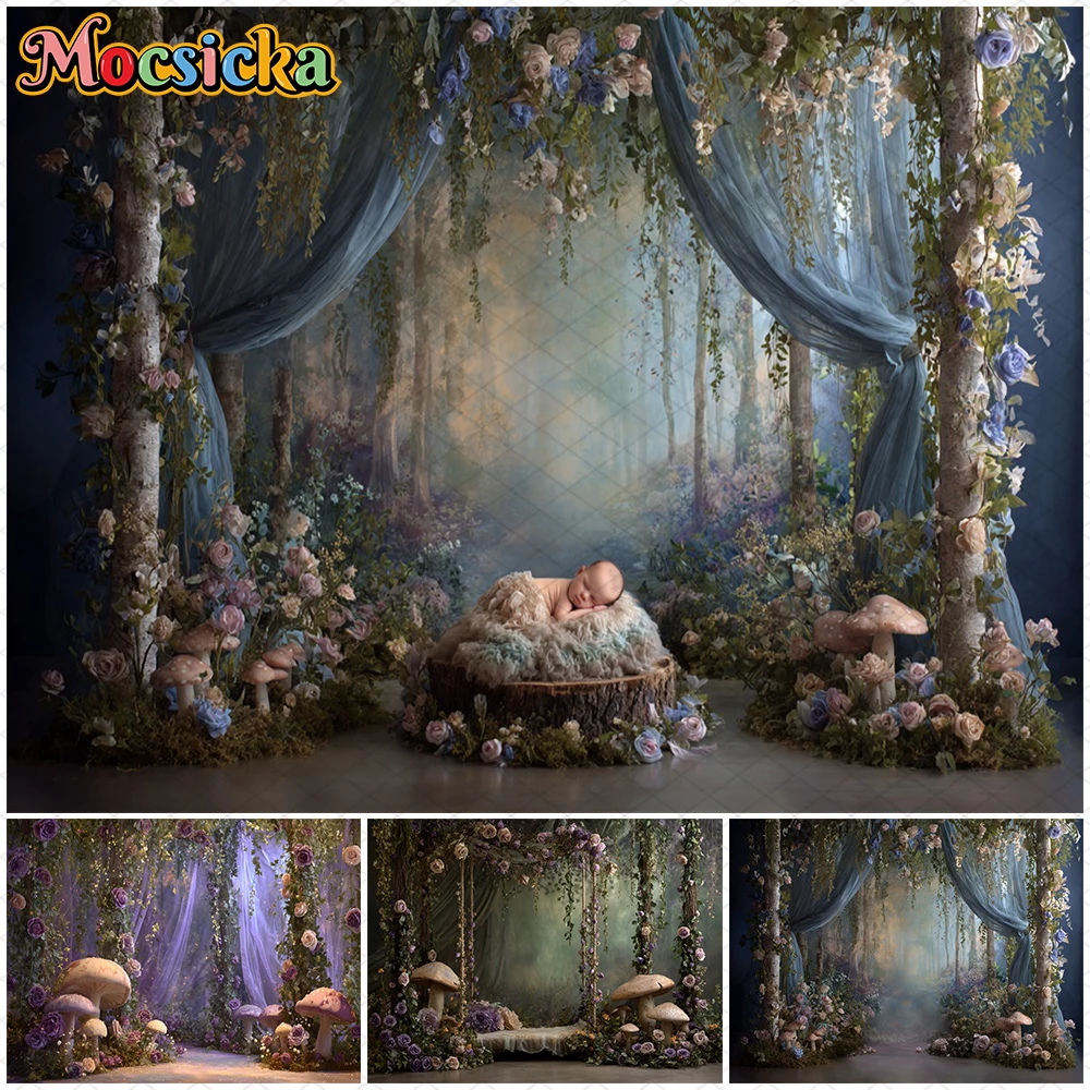 Mocsicka Wedding Photography Background Maternity Dresses Photoshoot Child Baby Birthday Party Photo Backdrop Decorations Banner