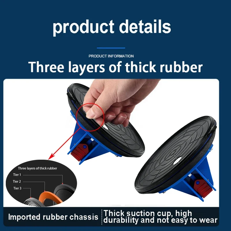 2024 New Vacuum Suction Cup 8 Inch 220kg Carrying Capacity Heavy Strong Suction Puller for Tile Glass Floor Lifting Tools