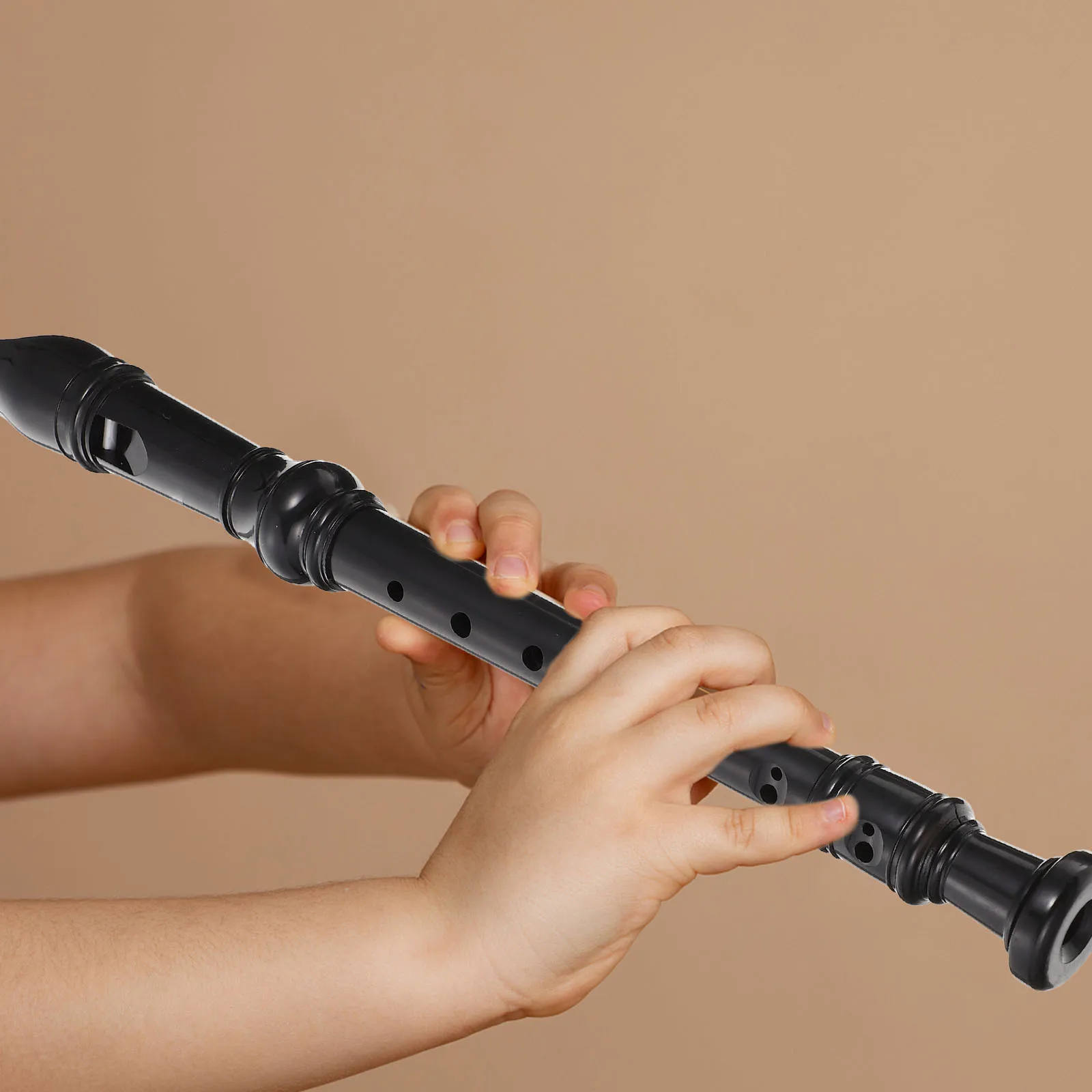 

Children Practice Flute 8-Hole Plastic Clarinet Portable Lightweight for Beginners Accurate Tone Exquisite Workmanship Music
