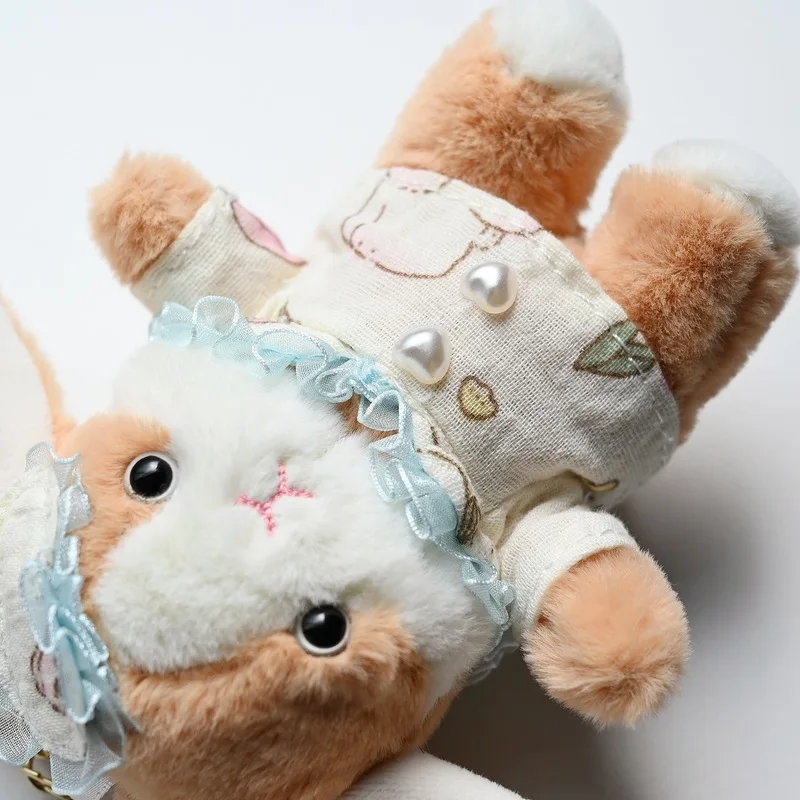 かわいい着せ替え寝ているウサギのぬいぐるみおもちゃバックパックぬいぐるみペンダントキーホルダーソフト漫画ぬいぐるみおもちゃかわいいギフト