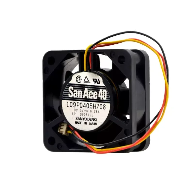 Original cooling fan for Sanyo 109P0405H708 5V 0.28A 4015 three-wire silent