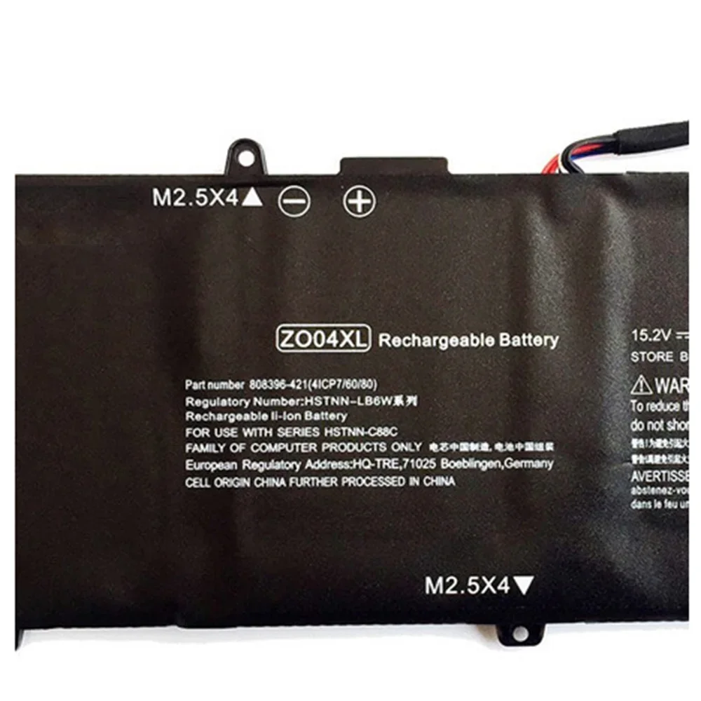 Baterai Laptop 15.2V 64Wh ZO04XL untuk HP ZBook Studio G3 808396-421 808450-001 HSTNN-CS8C HSTNN-LB6W HSTNN-C88C