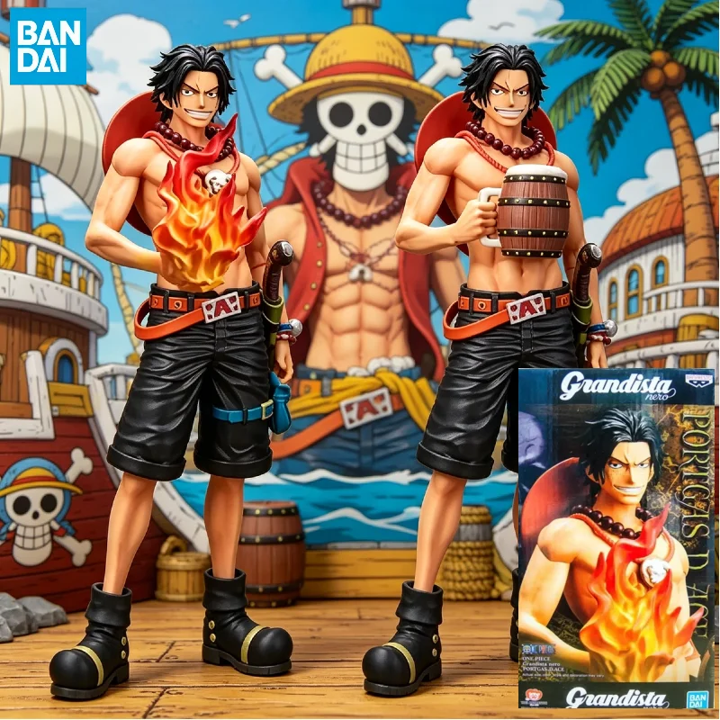 

В НАЛИЧИИ: Оригинальная фигурка Banpresto Grandista Nero One Piece Portgas D. Ace, 28 см, коллекционная модель из ПВХ, игрушка, подарок.