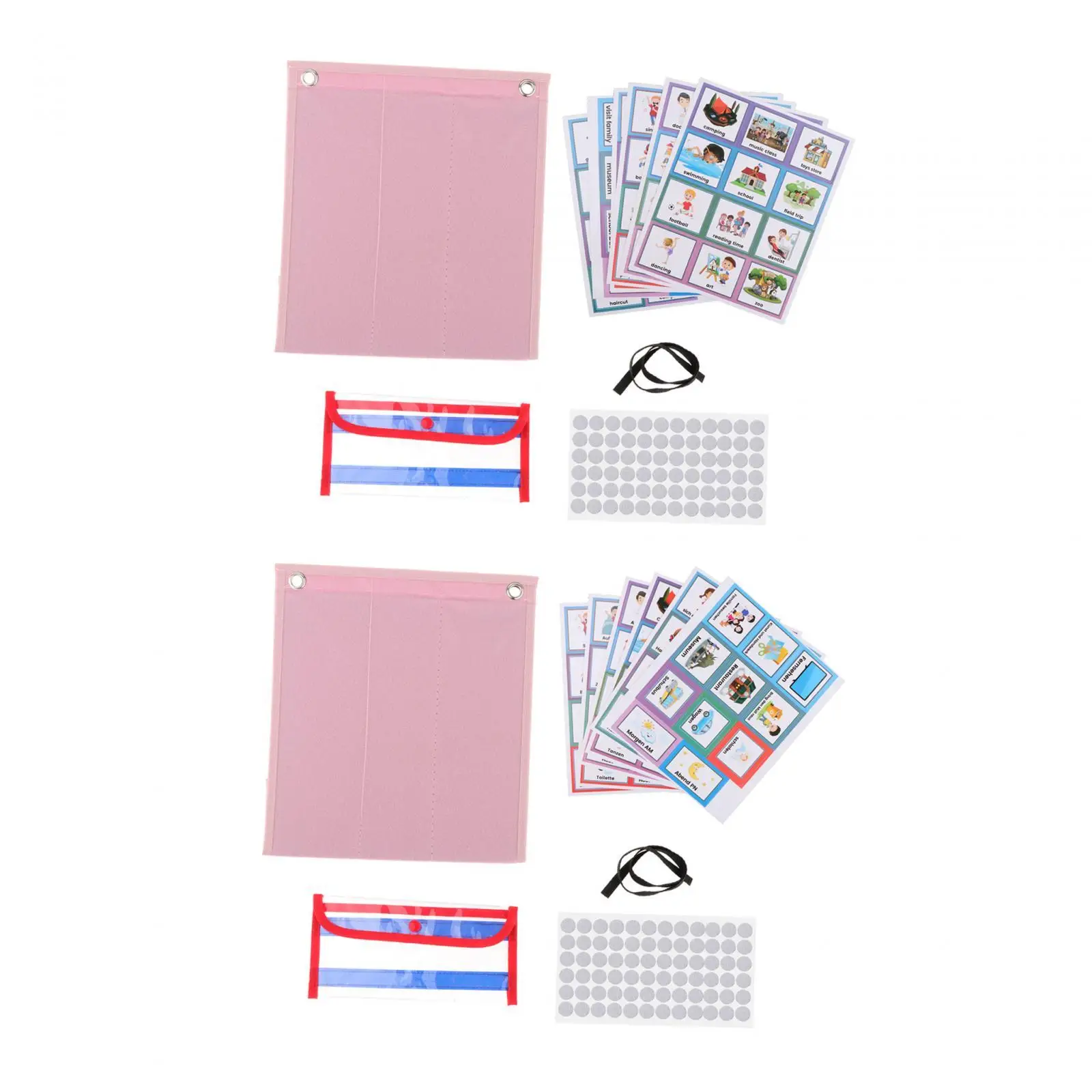 Kids Daily Visual Schedule Educational Chart for Classroom Home Activity