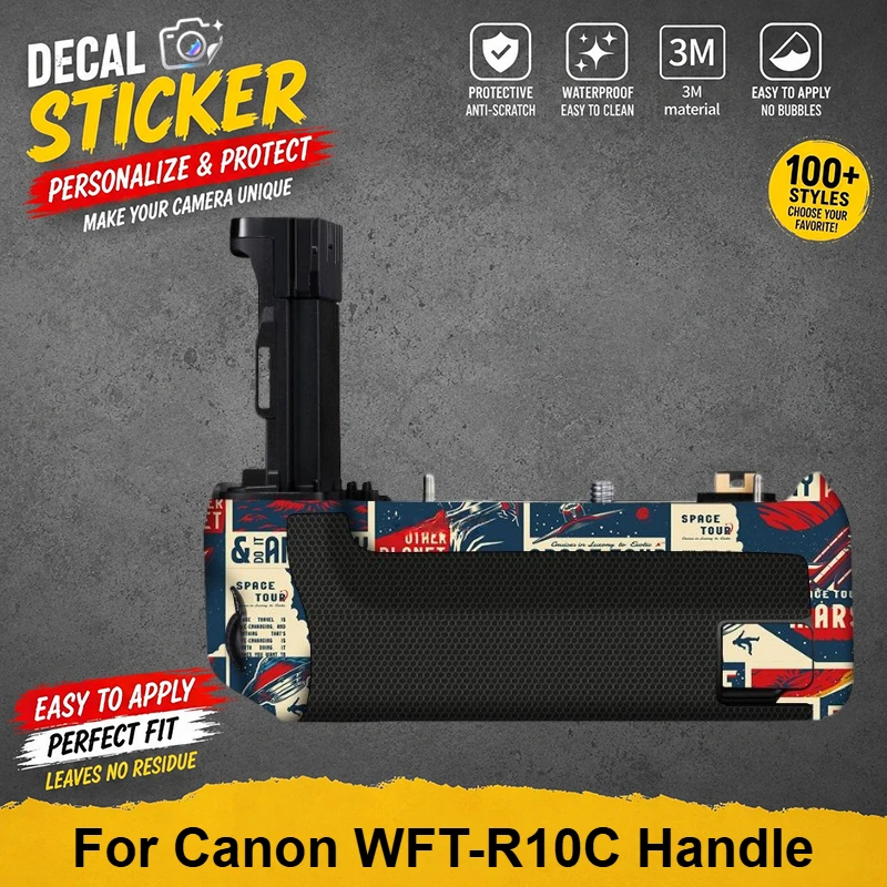 PrizMo Skin WFT-R10C Skin Camera Handle Wireless File Transmitter Wrap Coat Film Vinyl Decal Sticker For Canon EOS R5 R6 R5C
