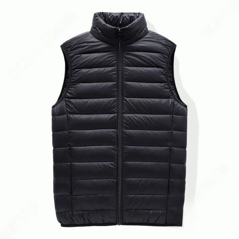 

Легкий теплый хлопковый жилет Fce Jaet с воротником-стойкой, мужской повседневный пуховый жилет, осенне-зимняя модная рабочая одежда