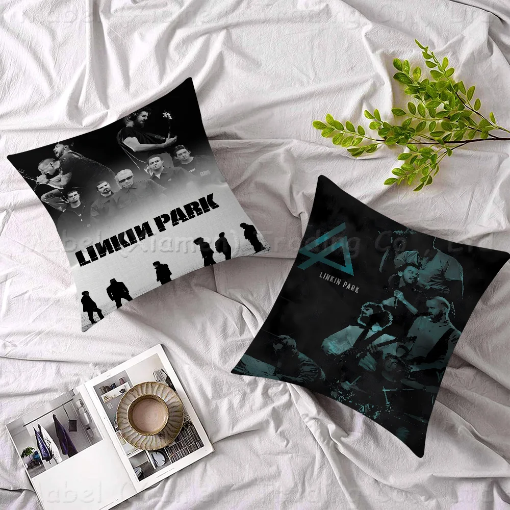 L-Linkin Cool P-Park Pillow Anime Pillow Sofa Bed Head Pillow Cover Cushion Cover 45x45 Cm Fashion