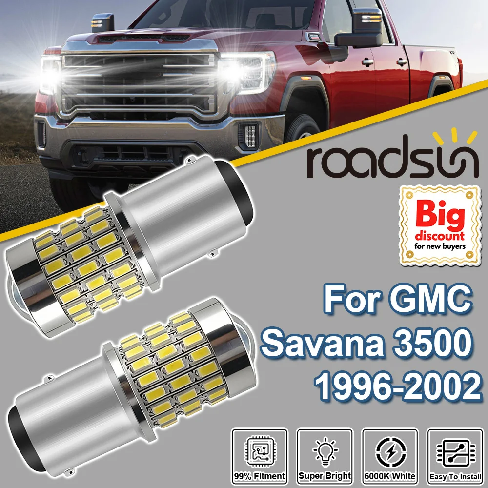 

Roadsun 2 шт. для GMC Savana 3500 1996-2002 1157 P21/5W Canbus LED линзованная лампа-проектор для указателей поворота 1997 1998 1999 2000 2001