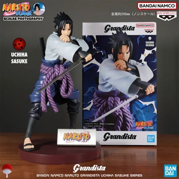 

BANPRESTO Grandista Uchiha Sasuke Figure Anime Naruto Shippuden Model Genuine Boxed Toy in Stock