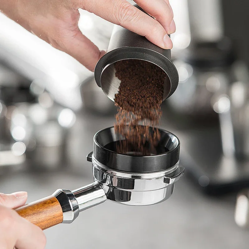 51/53/58 мм кольцо для ловли кофе, анти-муховое кольцо для порошка, кольцо для ловли кофемолки, ручка для кофе, тканевая воронка для порошка, кофейные инструменты