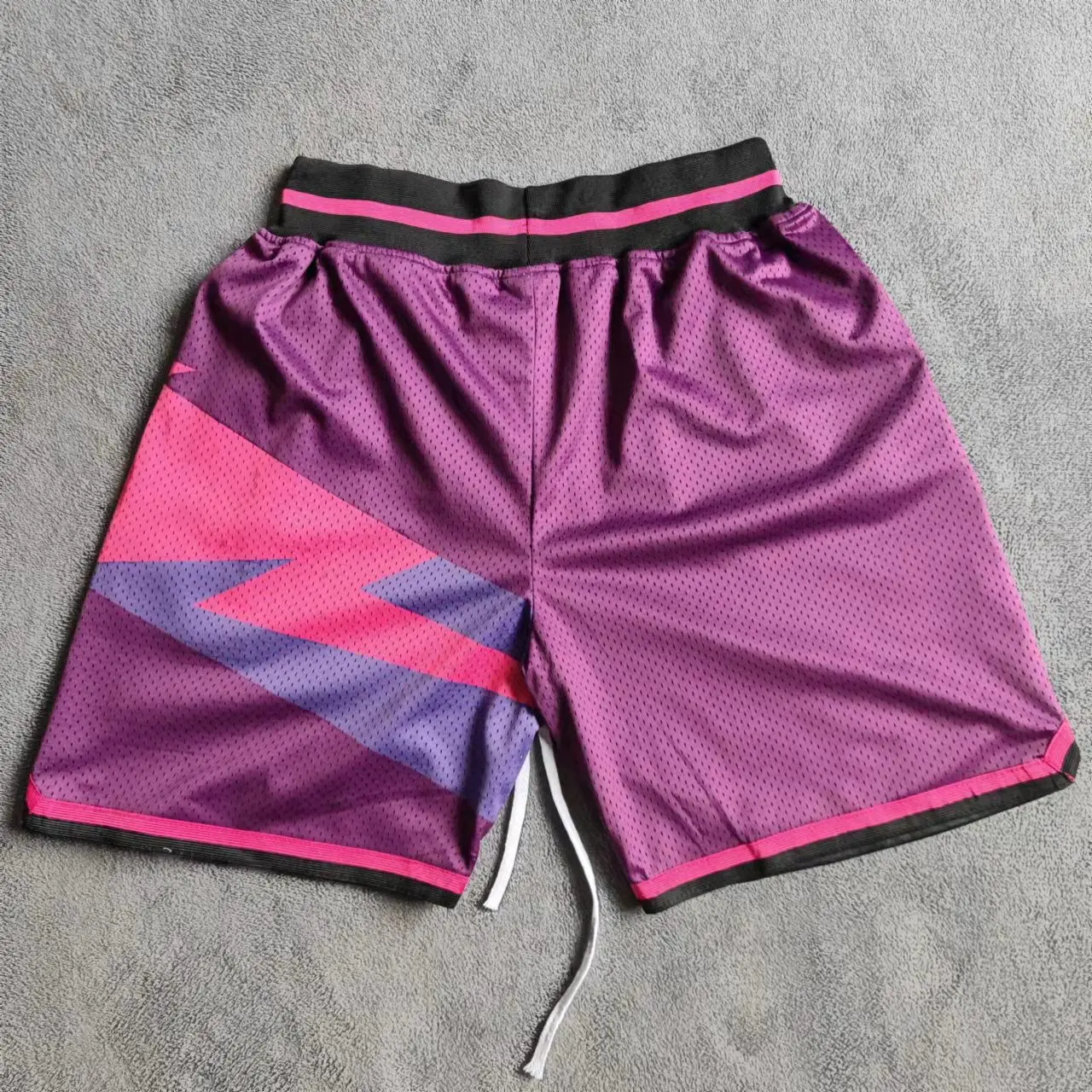 TRILLEST Purple Sun Printed Basketball Shorts with Zipper Pockets Devin Booker Durant Street Style Sports Pants Beach Summer