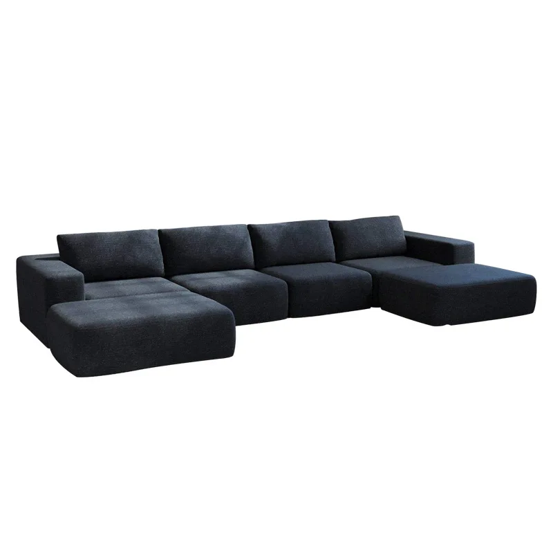 

Compression sofa 3 in 1 pure sponge sofa minimalist large apartment fabric sofa