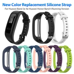 For Huawei Band 3E & 4E Wrist Strap For Honor Band 4 Running Version Smart Wristbands Watch Accessories Soft Silicone Bracelet