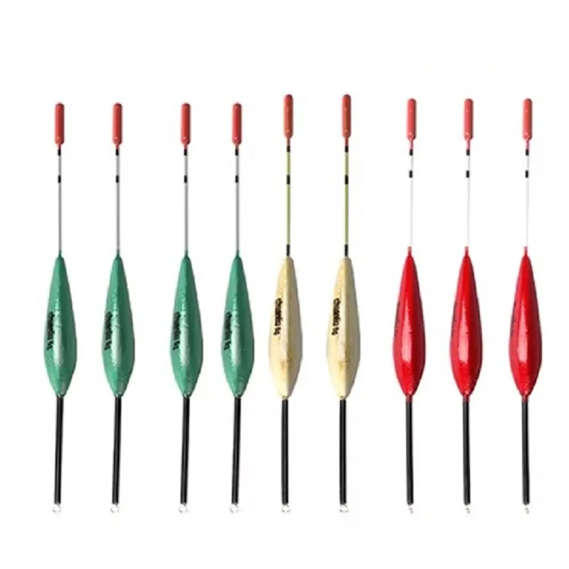 Ftk 10 pçs 5g barguzinsky abeto flutuador pesca da carpa comprimento 22.5cm cor misturada bobbers bóia vertical flutuadores de pesca acessórios