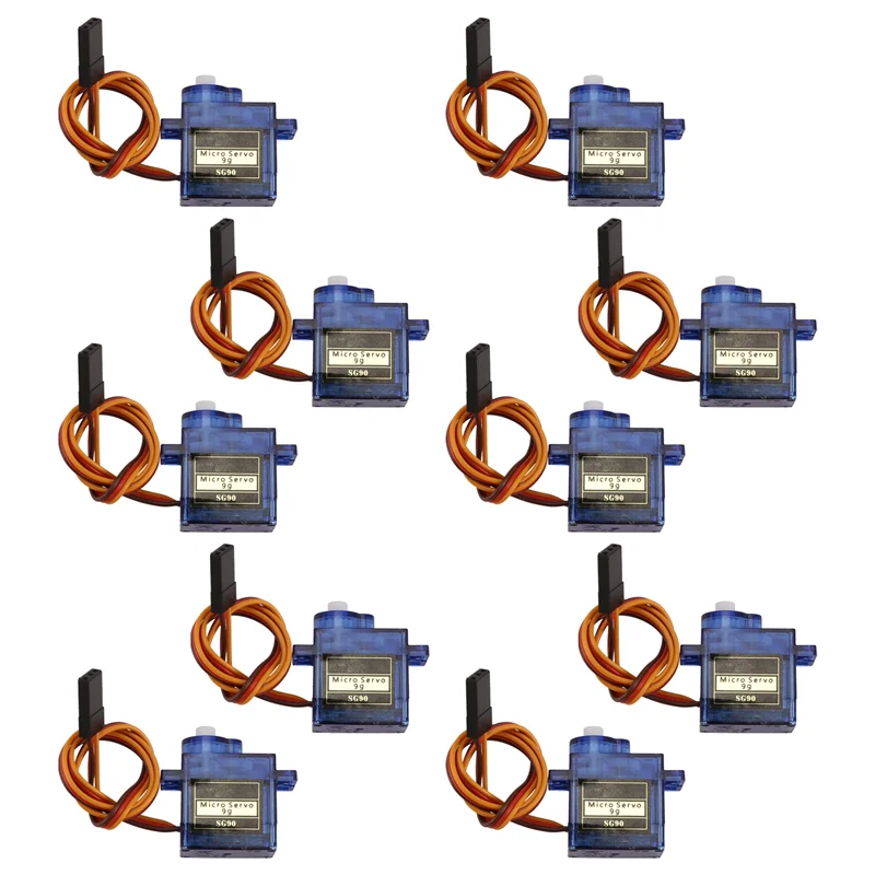 

10 шт. SG90 9G микро-сервопривод для радиоуправляемых самолетов с фиксированным крылом модель самолета телеконтроль серводвигатель 450 вертолет-AM