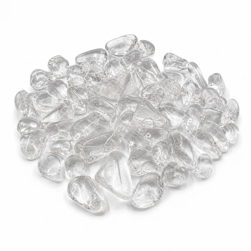50-500g Natural Clear Quartz Crystal Chips Irregular Tumbled Stones for Vase Filler Plant Pot Terrarium Resin Art and DIY Crafts