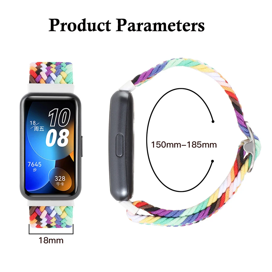 Sports Nylon Strap for Huawei Band 8 9 10 Official Replacement Bracelet Belt For Huawei Band 8 9 10 Wristband Correa Accessories