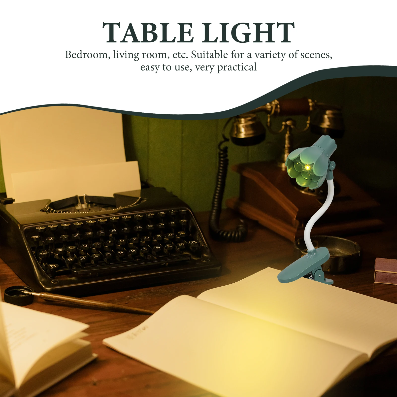 

Clip-on Mini Table Light Eye Protection LED Reading Lamp Creative Folding Desk Lamp for Students Night Studying Practical