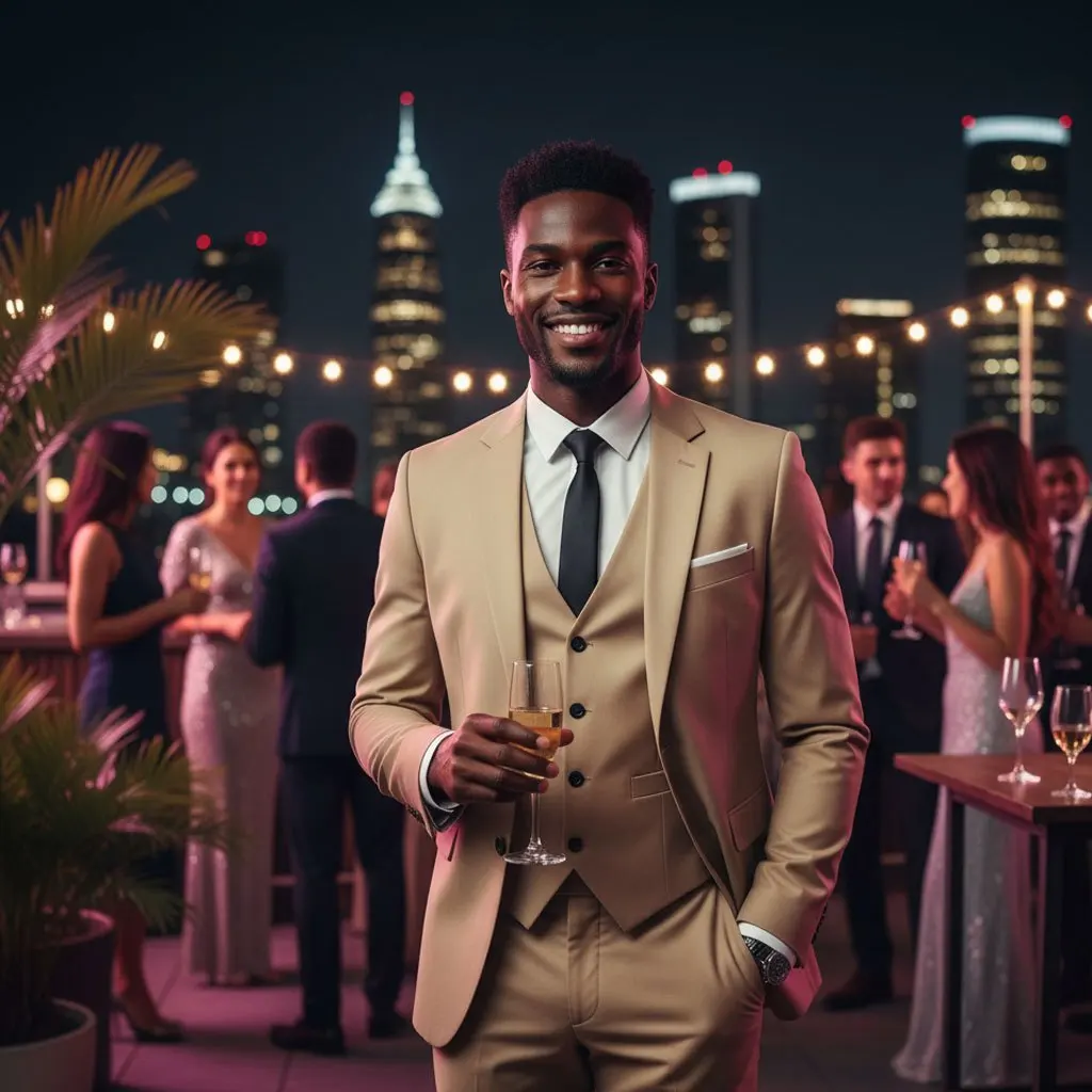 سترة وسراويل مريحة مناسبة لحفلات الزفاف والمناسبات الخاصة والأزياء التنكرية واللباس