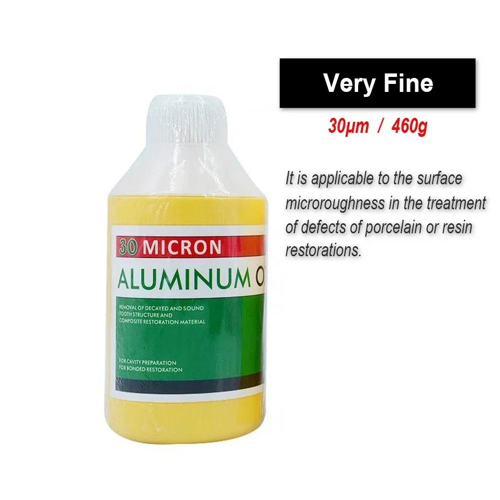 Dental Polishing Abrasive Powder 460g Air Flow Alumina Sandblaster 30/50/90μm Aluminum Oxide Tooth Cleaning Plaque Stain Removal