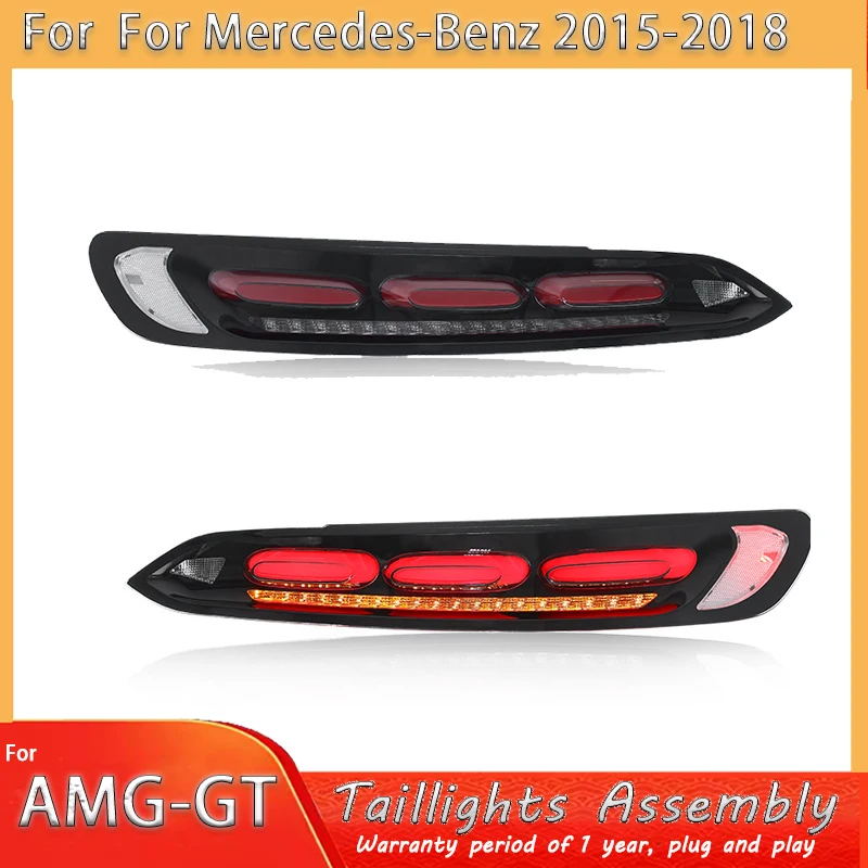 Car Tail Light Rear lamp Taillight for Mercedes Benz AMG-GT 15-2018 Upgraded New Style Brake Driving Reversing Lamp Turn Signal