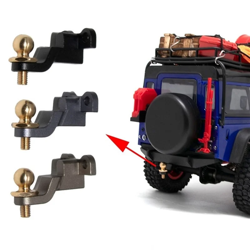 Traxxas TRX4M 1/18 RC 크롤러 자동차 업그레이드 부품 용 금속 후면 범퍼 견인 트레일러 후크