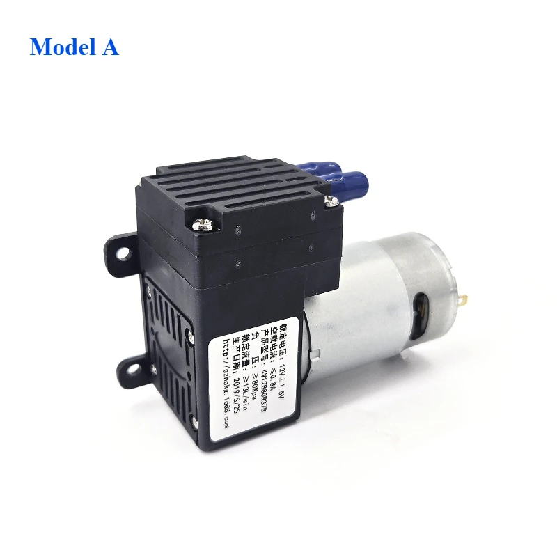 

DC 12V/24V RS-555 Motor Piston Air Pump High Suction -80Kpa Vacuum Negative Pressure Pump Beauty Solder Vacuum Packing Machine