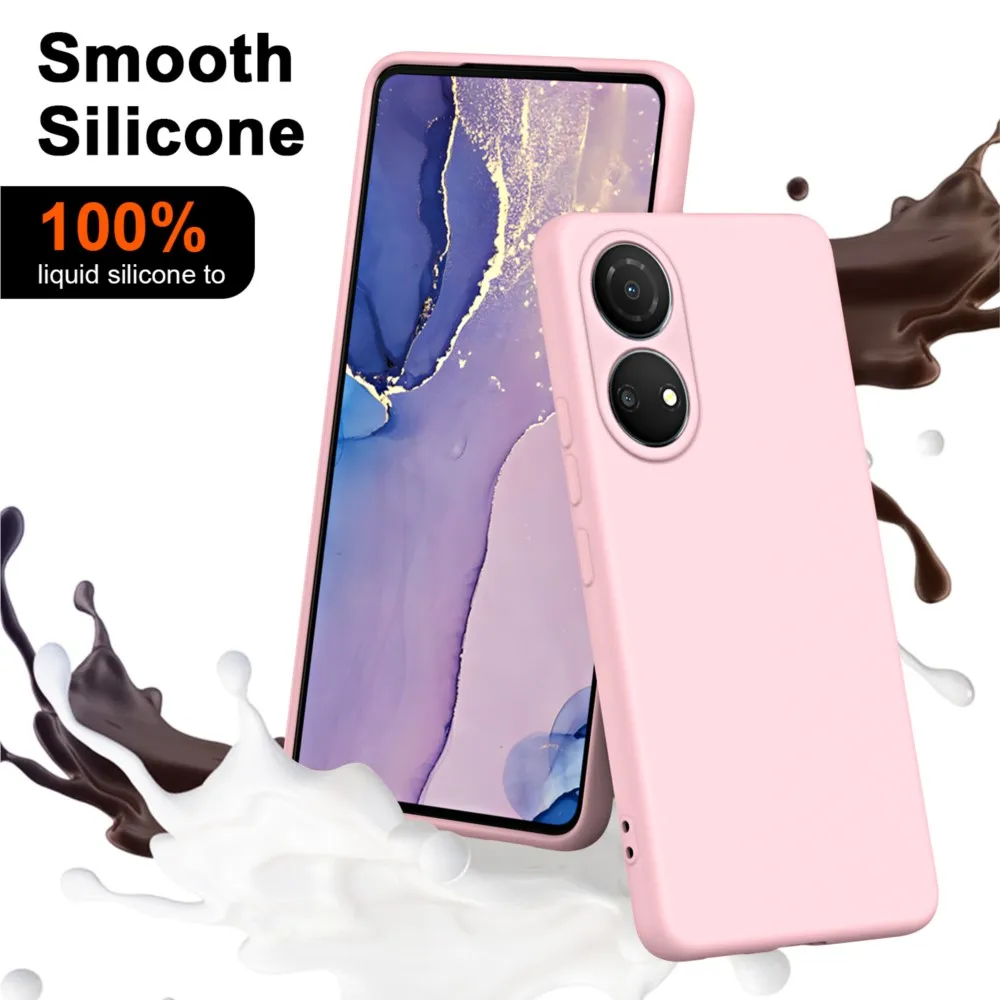 Funda de silicona líquida para Huawei Honor X7, funda de lujo suave a prueba de golpes para teléfono Honor X7 4G