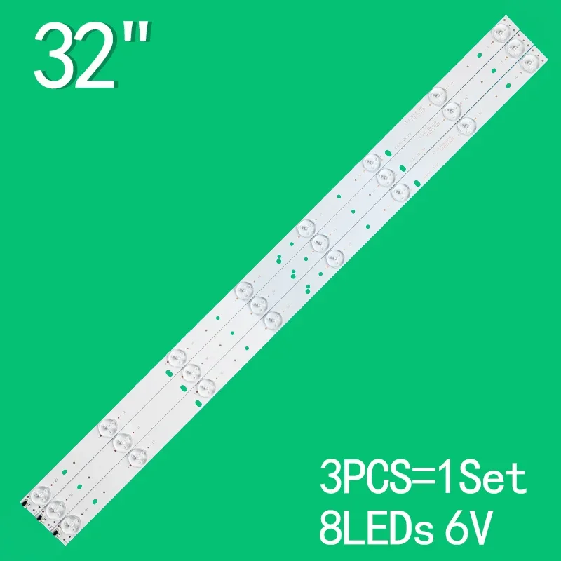 

3Pcs/Set LED Backlight Strip 303TT315041 0D315D08-ZC17F-04 TVD1801-32 For TD SYSTEMS K32DLT1H A320ED2TU3 LC320TU3A TQL32R4PR005