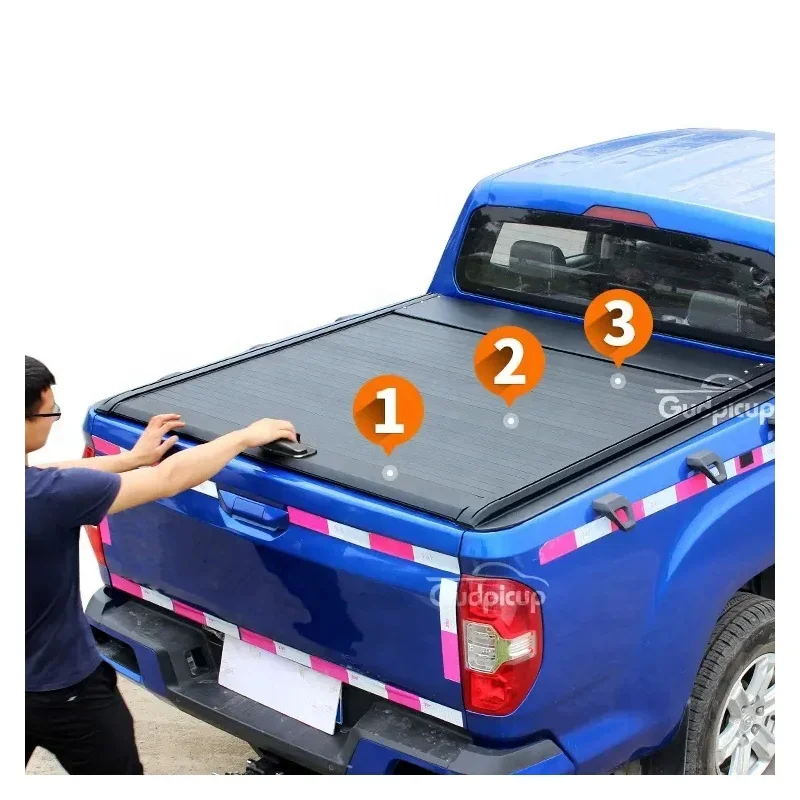 

Жесткая алюминиевая выдвижная роликовая крышка затвора Tonneau Cover Ranger для Mitsubishi Triton L200 maverick tonneau крышка