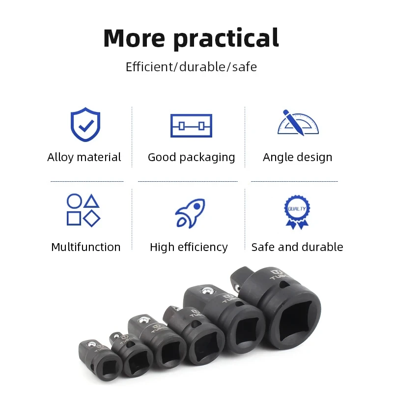 Socket Converter Adapter Set for Handheld Tools Reducer Adapter 1/4 1/2 3/8 3/4 for Auto Bike Workshop Repair Tools