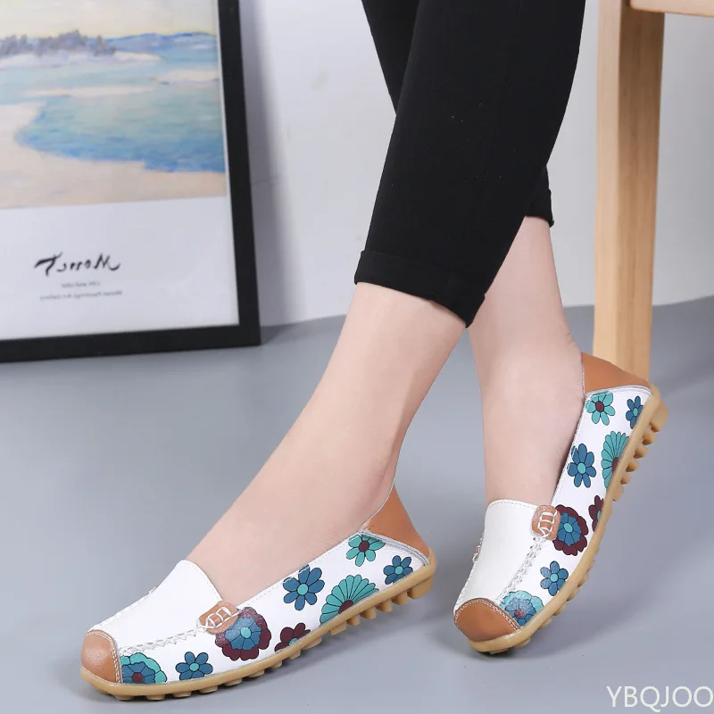 Women Casual Shoes 2022 Fashion Print Flat Shoes Women Comfort Casual Shoes Ladies Plus Size Slip-on Shoes Zapatos Para Mujer