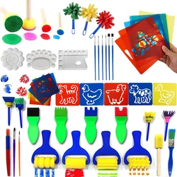 Children Drawing Toy Graffiti Paint Sponges Brush Art Supplies Tools Parent Child Interactive Puzzle Toys Kids Gifts TMZ