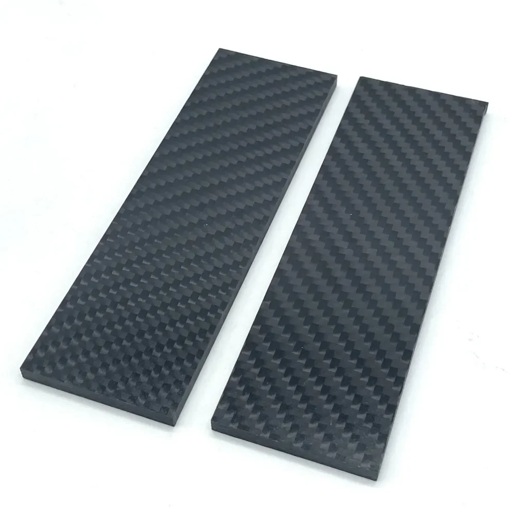 3K Texture Carbon Fiber Plate 130×40×6mm Knife Handle Scales Blank CNC Machining DIY Composite Board